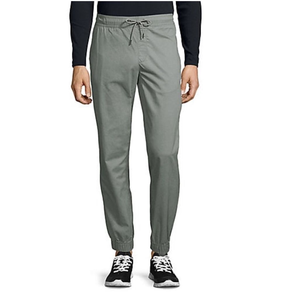 Black Brown 1826 Woven Drawstring Joggers
